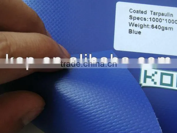 PVC Coated Tarpaulin 1000x1000D 18x18 640g photo-2