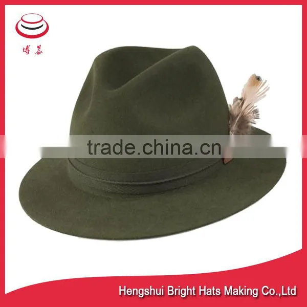 Wool Felt Hunting Hats Fedora photo-2