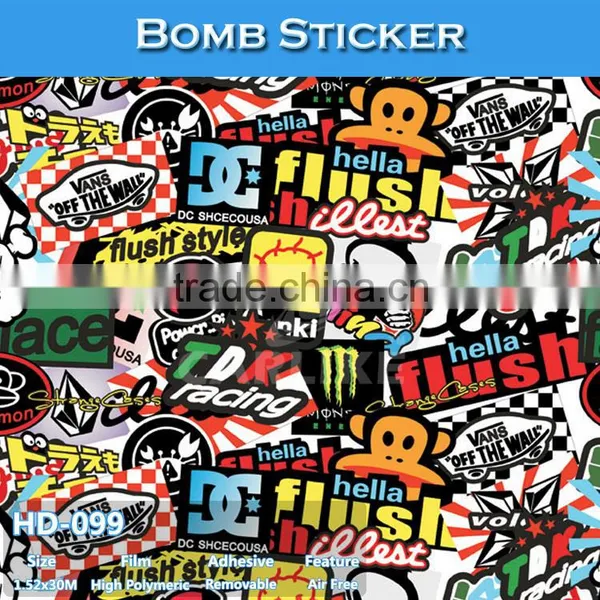 HD-094 CARLIKE High Quality Car Wrap Sticker Bomb Car Foil photo-6