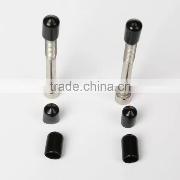 Inside Dia 45mm Black Plastic Tubing Pipe Cover Tips photo-2