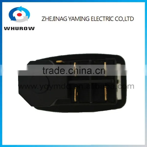Ignition Momentary Press Push Button Switch YCZ2 Emergency Stop 5 Pin 12A 120V IP55 250V On Off Red Green Sign Wiring Brass Feet photo-3