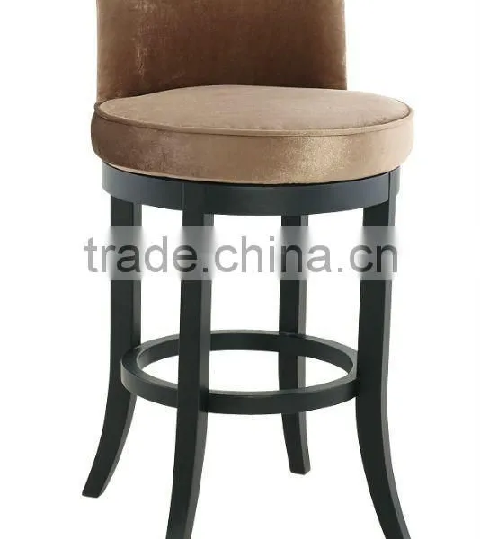 DIOU Rubber Wood Round Bar Stool (DO-6013A)