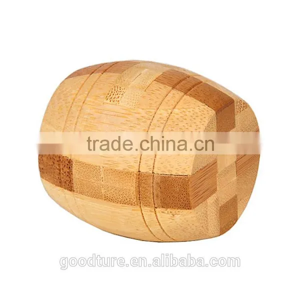 2015 Hot Sale Bamboo IQ Intelligent Puzzle Magic Puzzle Kongming Lock Brain Teaser Model Number GAD1121 photo-2