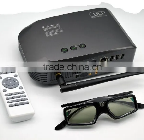 DLP Home Theater 3D Smart Portable Projector, Wifi Pico Projector, Android Tablet Projector photo-6