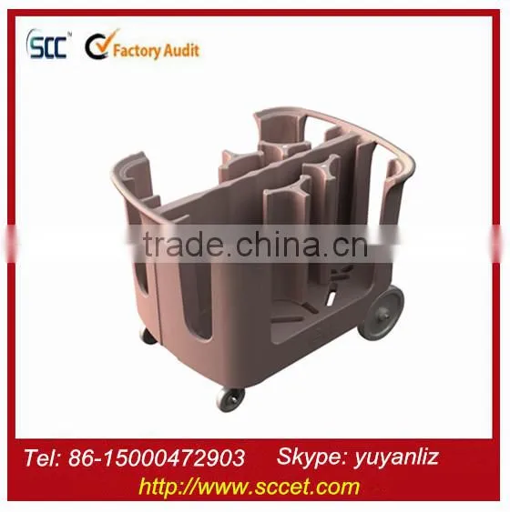 Catering Plastic Plate Dolly With 4 Dividers for Plate Loading photo-2