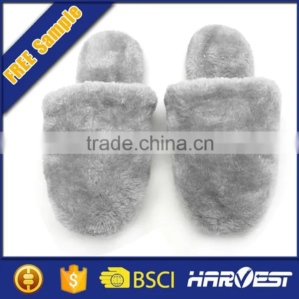 2015 Simple Man Slipper Flip Flop With Fur , Indoor Warm Slipper photo-2
