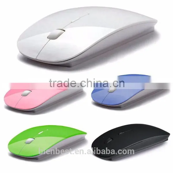 Sugar Color Ultra Thin USB Optical Wireless Mouse 2.4G Receiver photo-4