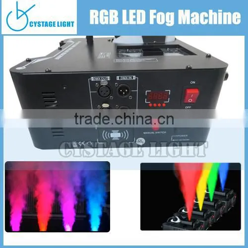 1500W Vertical Colorful Fog Machie Pump 21x3W LED RGB Smoke Machine photo-3