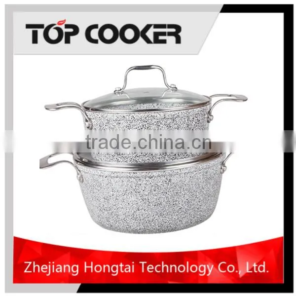 Forged Aluminium Marble Stone Coating Sauce Pot Set photo-4
