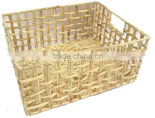 Rectangular Storage Basket With Stainless Steel Handle photo-2