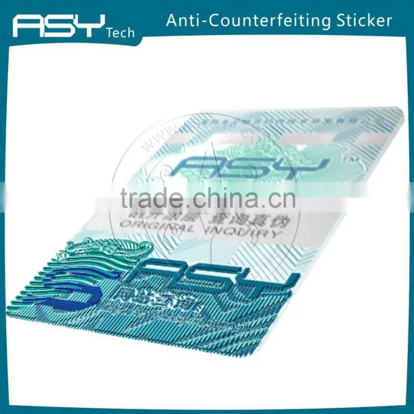Highly Anti-Counterfeit Sticker Printing Label