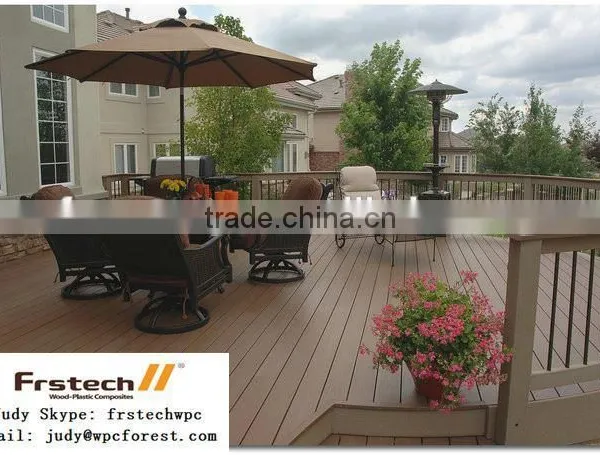 Wpc Joist Hidden Wpc Deck Board With Wood Grain photo-3