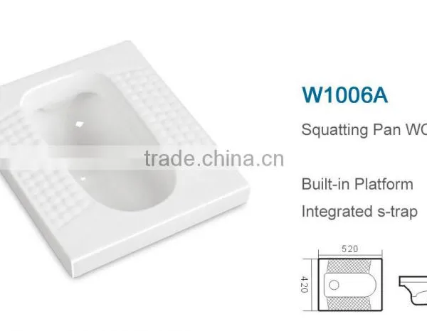 Popular Design Ceramic Squatting Pan WC Bowl for Bathroom photo-2