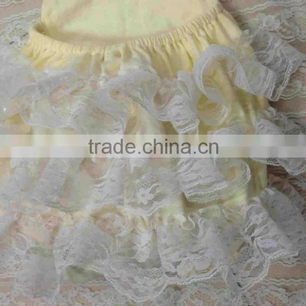 Classical Sequins Ivory Silk Ribbon Lace Wholesale Women Suspender Trouser photo-4