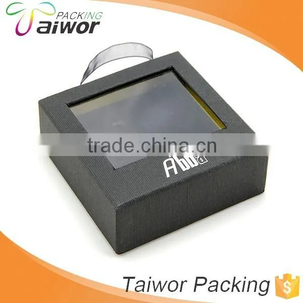Factory Wholesale PVC Window Rigid Paper Slide Jewelry Box With Velvet Paperboard Inside Quality Choice photo-3