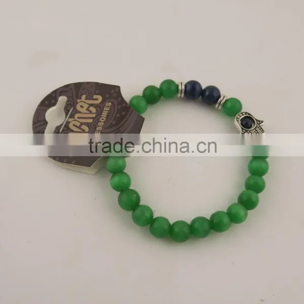 Cheapest Hot Black Lava Stone Gold Lion Buddha Beaded Charm Bracelet Quality Choice photo-3