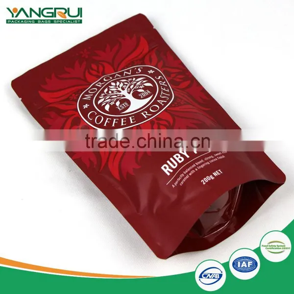 Stand up Pouch With Zipper Coffee Bag Kraft Paper photo-2
