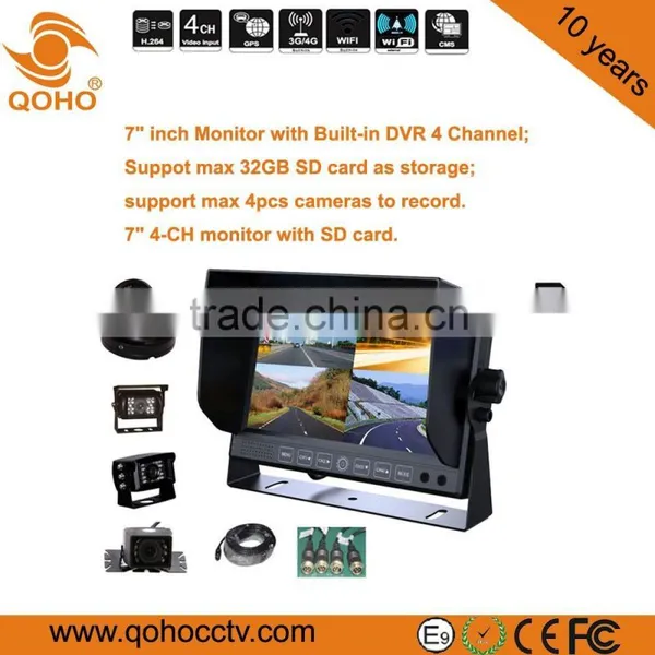 7inch 4-channel DVR With SD Card Slot photo-5