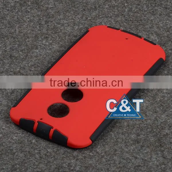C&T Hard Plastic Back Case Tpu Bumper for Moto x (2nd Gen) Xt1096 photo-2
