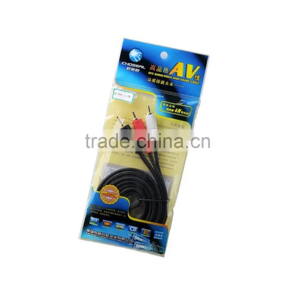 Choseal Q-304 3.5mm to AV RCA for Ipod/MP3/pc 1.8m/3m/5m/10m/15m Audio Adapter Cable photo-5