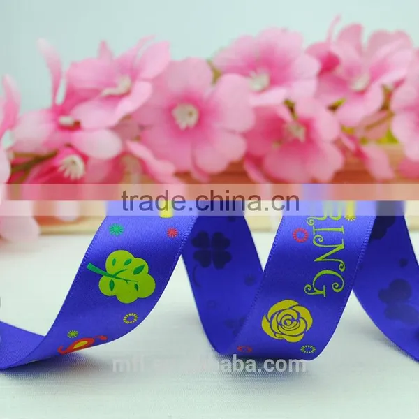 Mutli Color Custom Printed Ribbon Satin for Sale photo-2