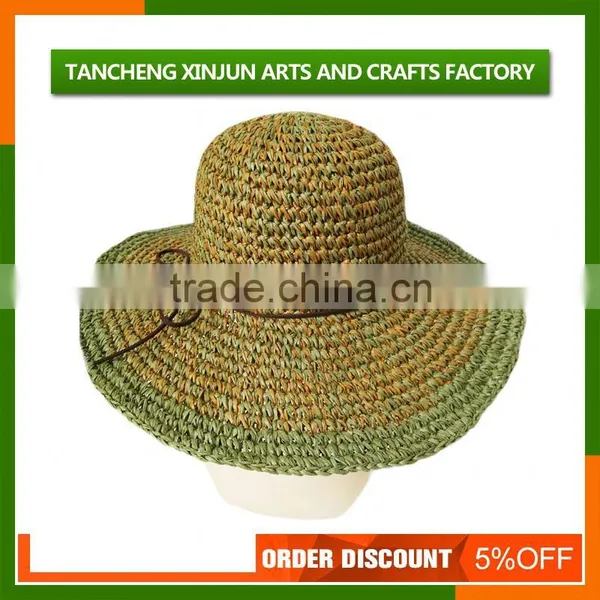 Beautiful Foldable Ladies Fashion Beach Straw Hat photo-3
