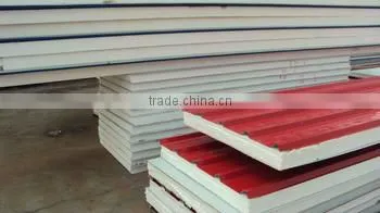 Two Layer Color Coated Steel Sheet EPS Sandwich Panel