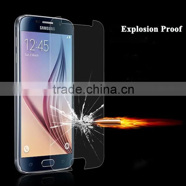 9 Hardness Front Tempered Glass Screen Protector Film For Samsung S6 Touch Glass photo-2
