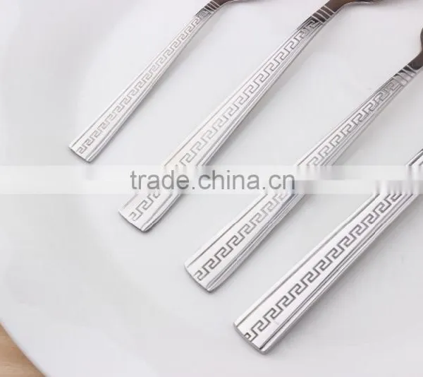 Decorative Pattern Handle Stainless Steel Cutlery Set (KX-S153) photo-4