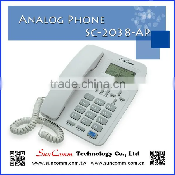 SC-2020-AP SunComm Dual System Analog/Caller ID/landline Phone With FSK/ DTMF, Big Button photo-2