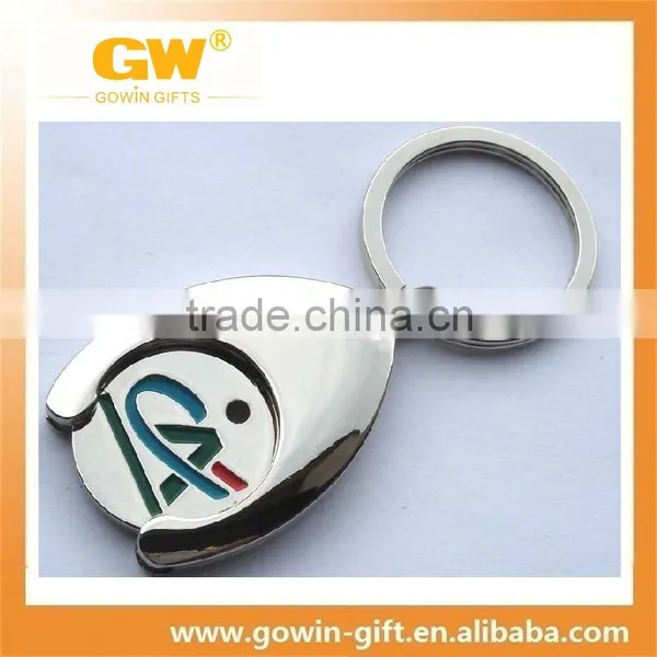 Wholesale Design Your Own Cheap Shopping Cart Metal Custom Trolley Coin Keyring photo-4