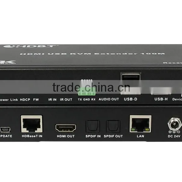 Factory Price KVM Extender, HDMI USB KVM Extender Over Cat5e/Cat6 (HDBaseT), 100m photo-5