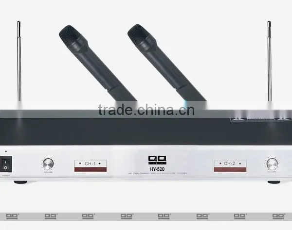 Factory High Quality Professional High Sensitivity Wireless Microphone Series LHY-520 Two Channel With Four Microphone photo-2