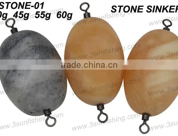Fishing Sinker High Quality Marble Stone Sinker