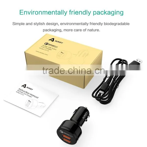 Aukey Quick Charge 2.0 Car Charger 36W 2 Ports USB 12V/1.5A 9V/2A 5V/2.4A photo-5