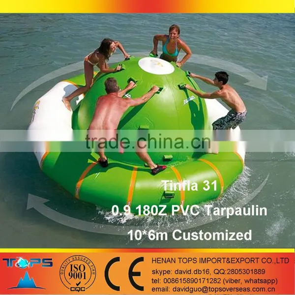 Inflatable Saturn Water Park Tinfla 31 in PVC Tarpaulin Materials Gyro Spinning Top photo-4