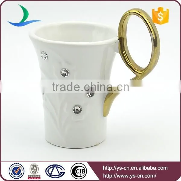 Ceramic Tableware Set Round Gold Plating Fancy Tea Set photo-3