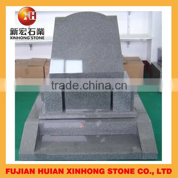 Black High Polished Marble Modern Upright Headstone photo-4