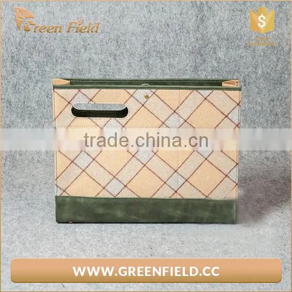 Washable Kraft Paper Resuable Washable Brown Kraft Paper Bag Clutch Bag photo-6