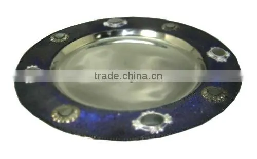 Shinny Embossed Charger Plates For Wedding