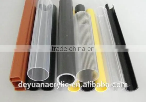 High Quality Custom Products Acrylic PMMA Plexiglass Tube Plexiglass Crystal Clear Polymethyl Methacrylate Pipe Custom photo-2