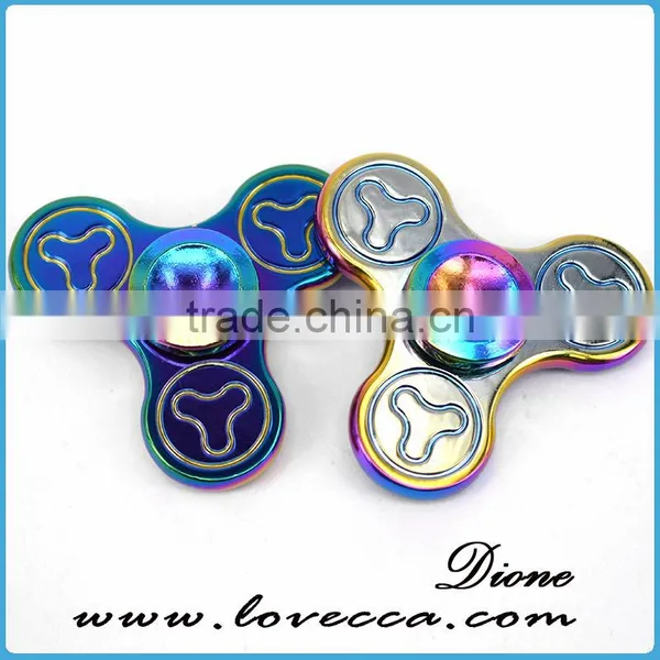 Rainbow Colors Relieve Stress Hand Spinner Aluminum Metal Fidget Spinner photo-2