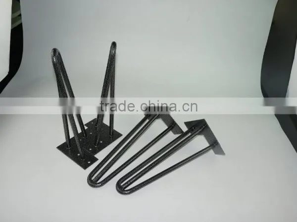 16 Inch Black Matt Powder Coated Iron Hairpin Leg for Coffee Table & End Table photo-5