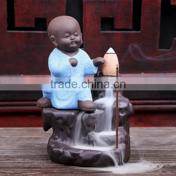 Kungfu Monk Backflow Incense Burner Creative Arts And Crafts photo-3