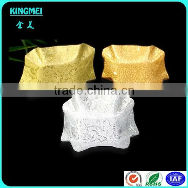 Luxury Round Acrylic Tray Sets Wholesale, Golden Fruit Trays For Wedding photo-6