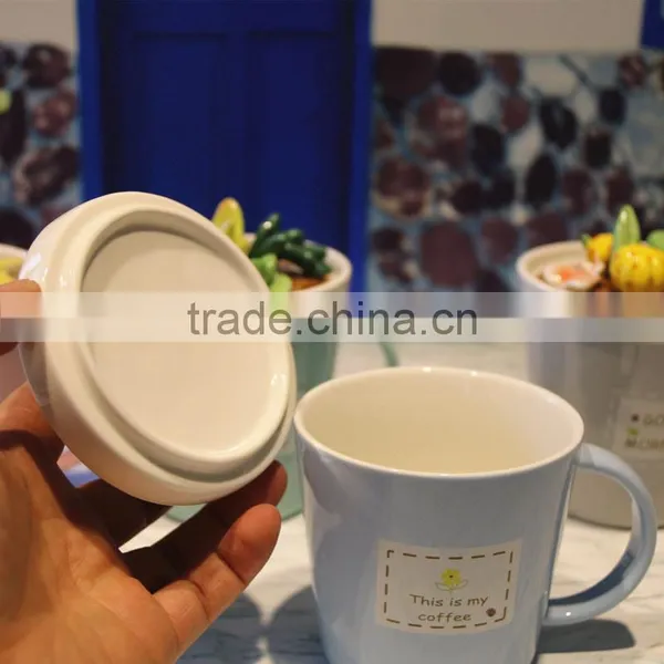 Ceramic Cactus Lid Coffee Mug photo-6