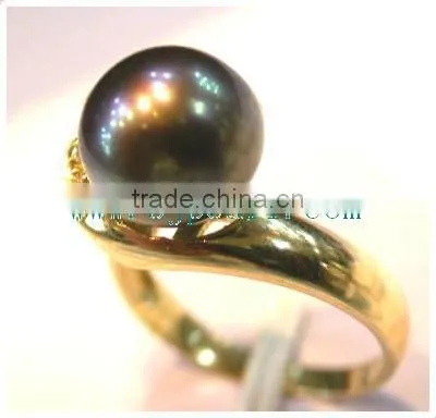 Purple Pearl Ring Tahitian Ring photo-4
