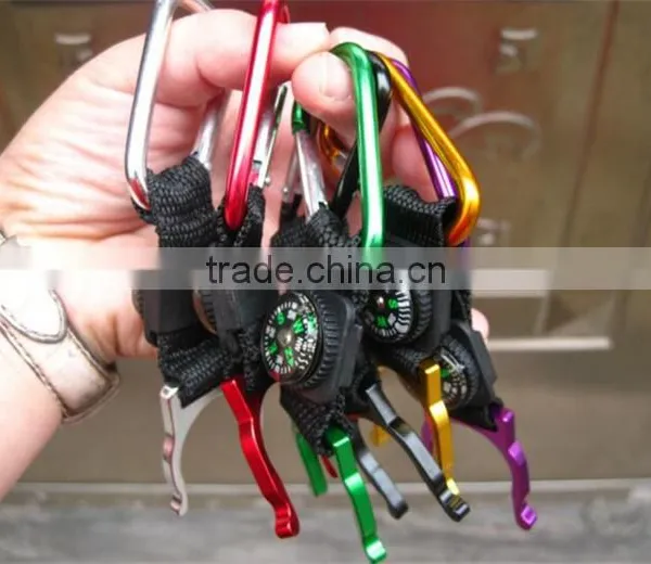 Wholesale Colorful Detachable Lanyard Strap Carabiner With Compass photo-6