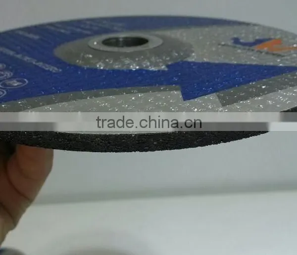 7"(180x6x22.2mm) Depressed Center Resin Bonded Reinforced Grinding Wheel For Metal photo-3