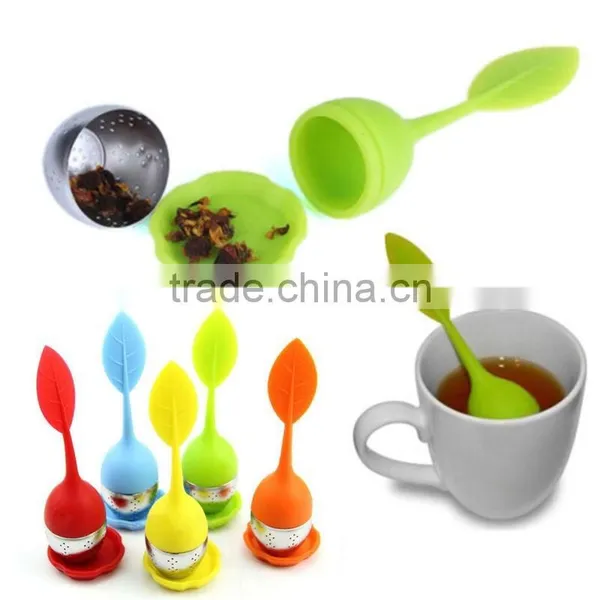 The Wholesale Silicone Tea Strainer Herbal Spice Infuser Bag Filter Diffuser Kitchen photo-3